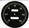 Quadrante contakm tipo JAEGER � 105mm scala 140 KPH.